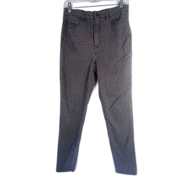 American Eagle Gray Houndstooth Curvy Super Hi-Rise Jegging Jean Size 10 - Picture 1 of 9